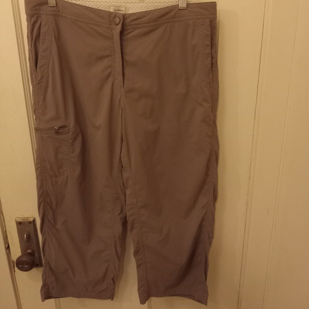 *3 FOR $13* LL Bean dark tan capris